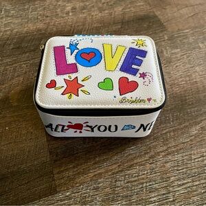 Brighton Jewelry Travel Case Zip Around Jewelry Box “Love Is All You Need”